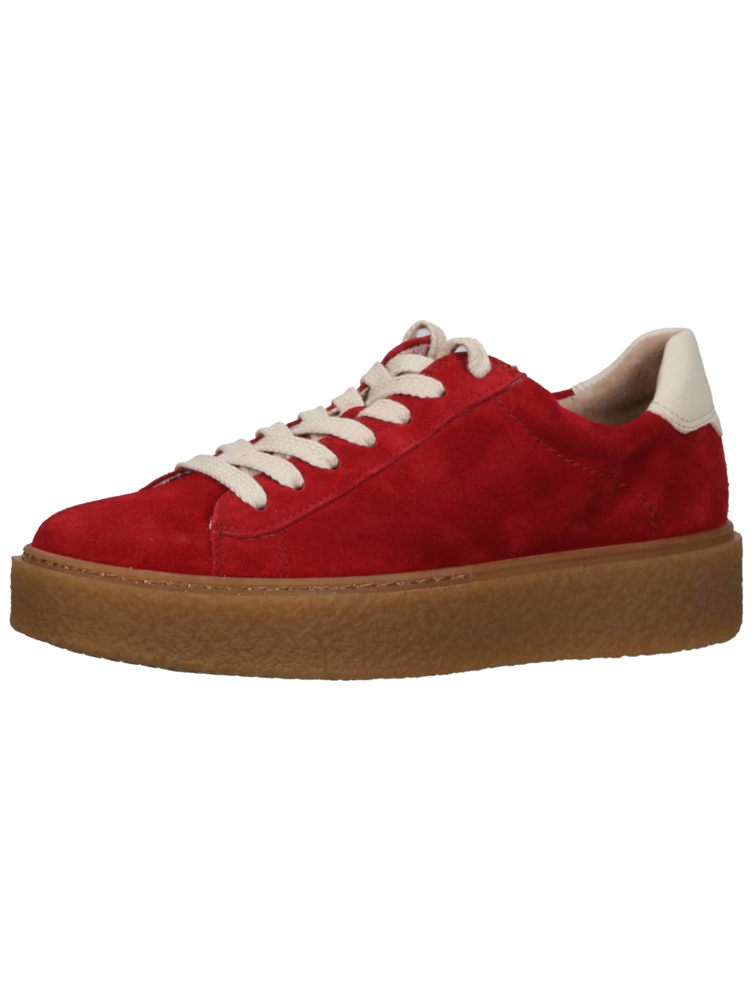 Baskets basses Paul Green en rouge : devant