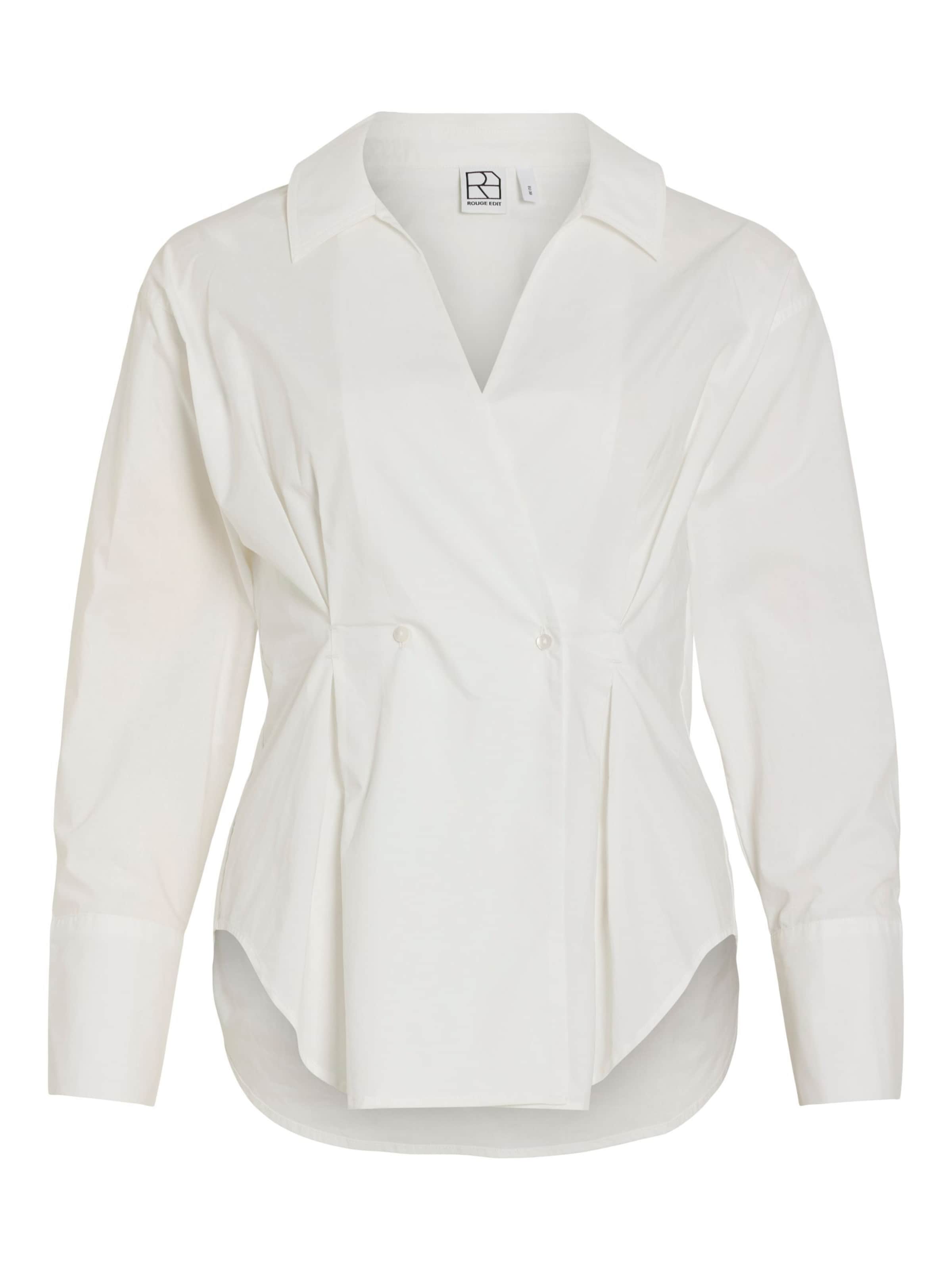 ROUGE EDIT - Blusa en blanco: frente