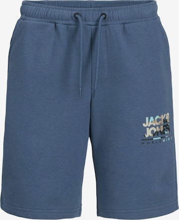 Jack & Jones Junior Slim fit Workout Pants 'Luke' in Blue: front