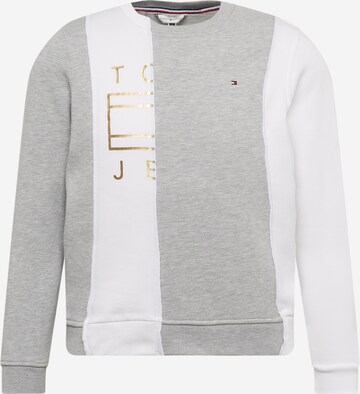 Sweat-shirt Tommy Jeans en gris : devant