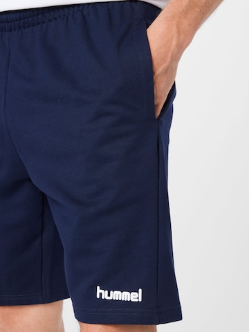 Hummel Regular Sportbroek in Blauw