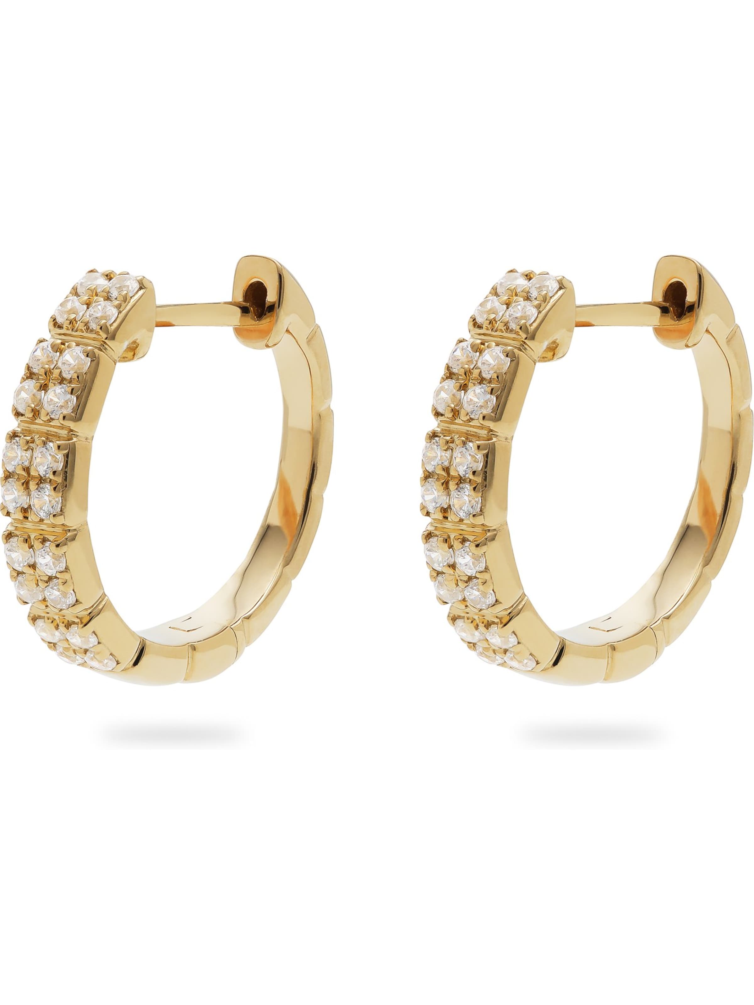 CHRIST Earrings in Yellow: front