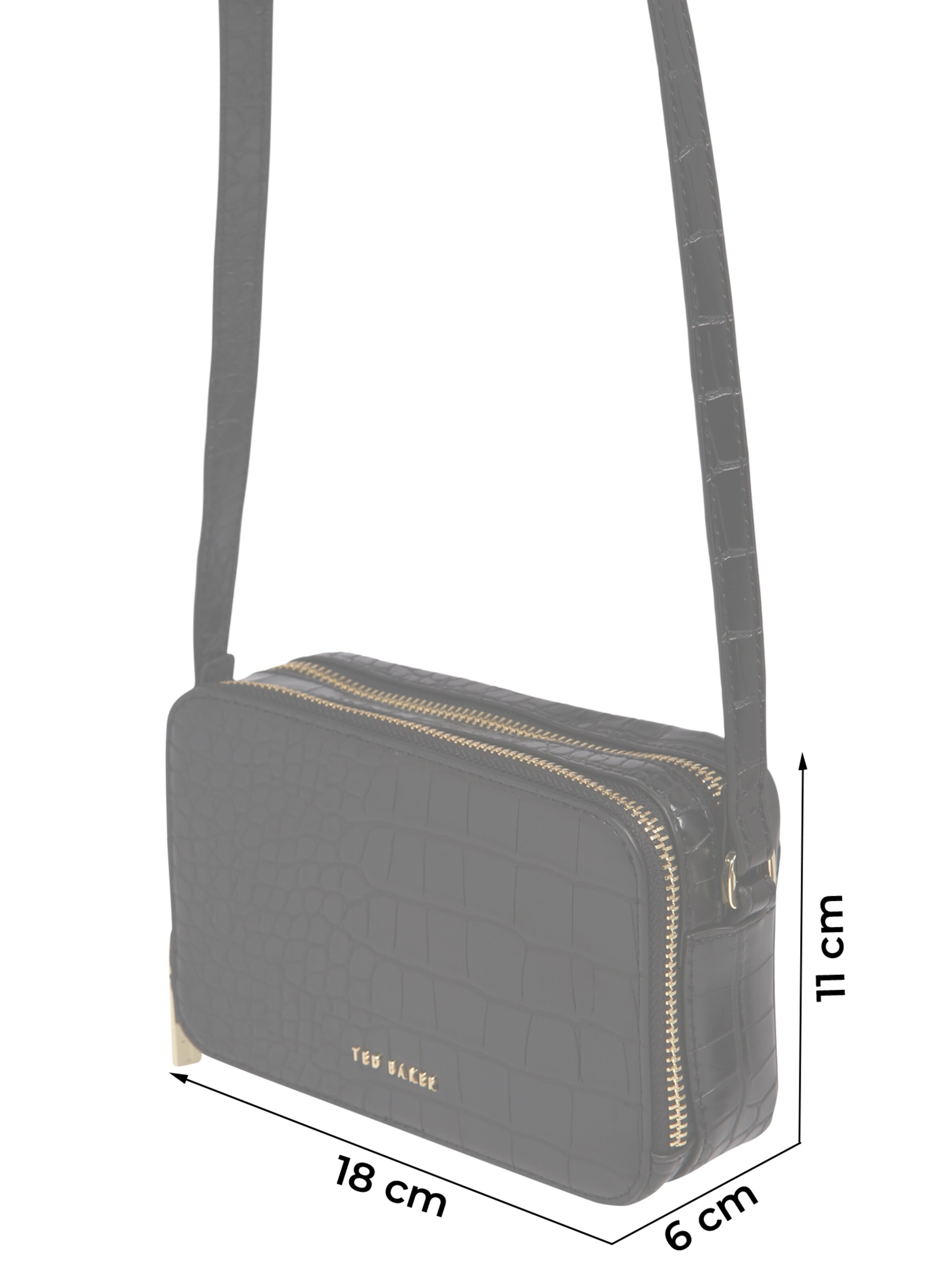 Ted Baker - Mala de ombro 'Stina' em preto