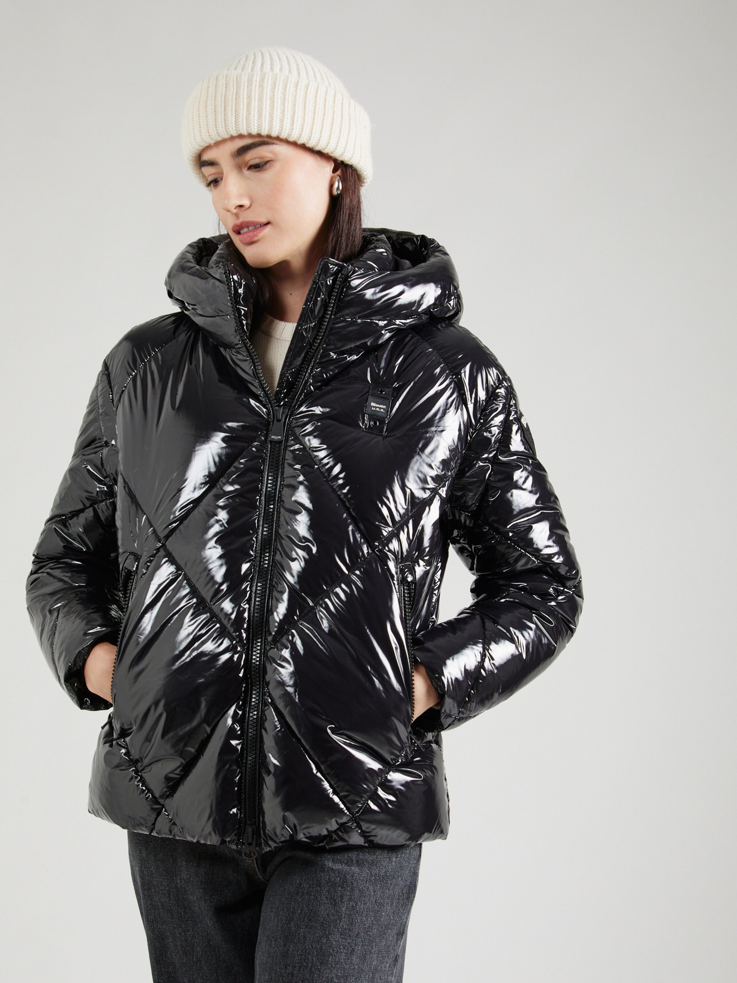 Blauer.USA Between season jacket in Black ABOUT YOU