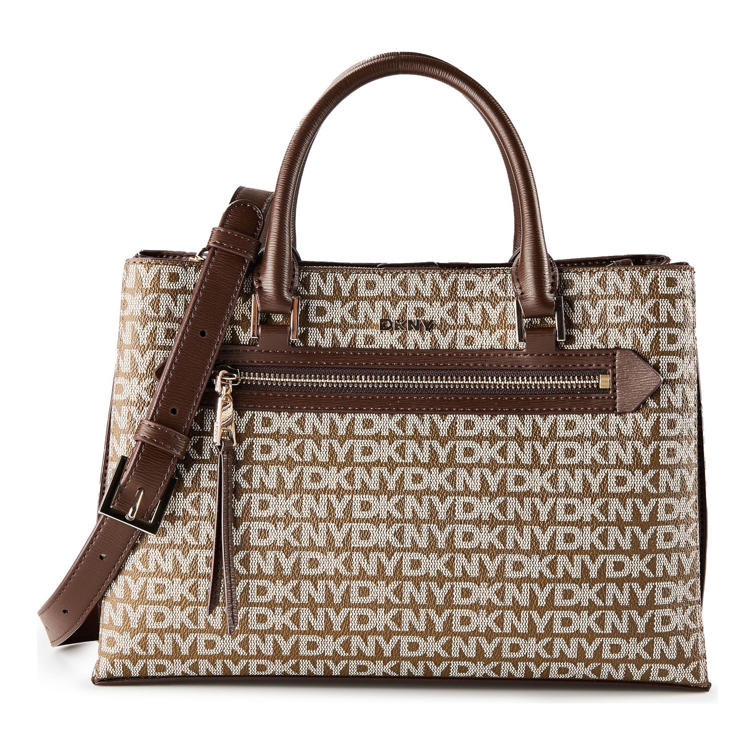DKNY Shopper in Brown: front