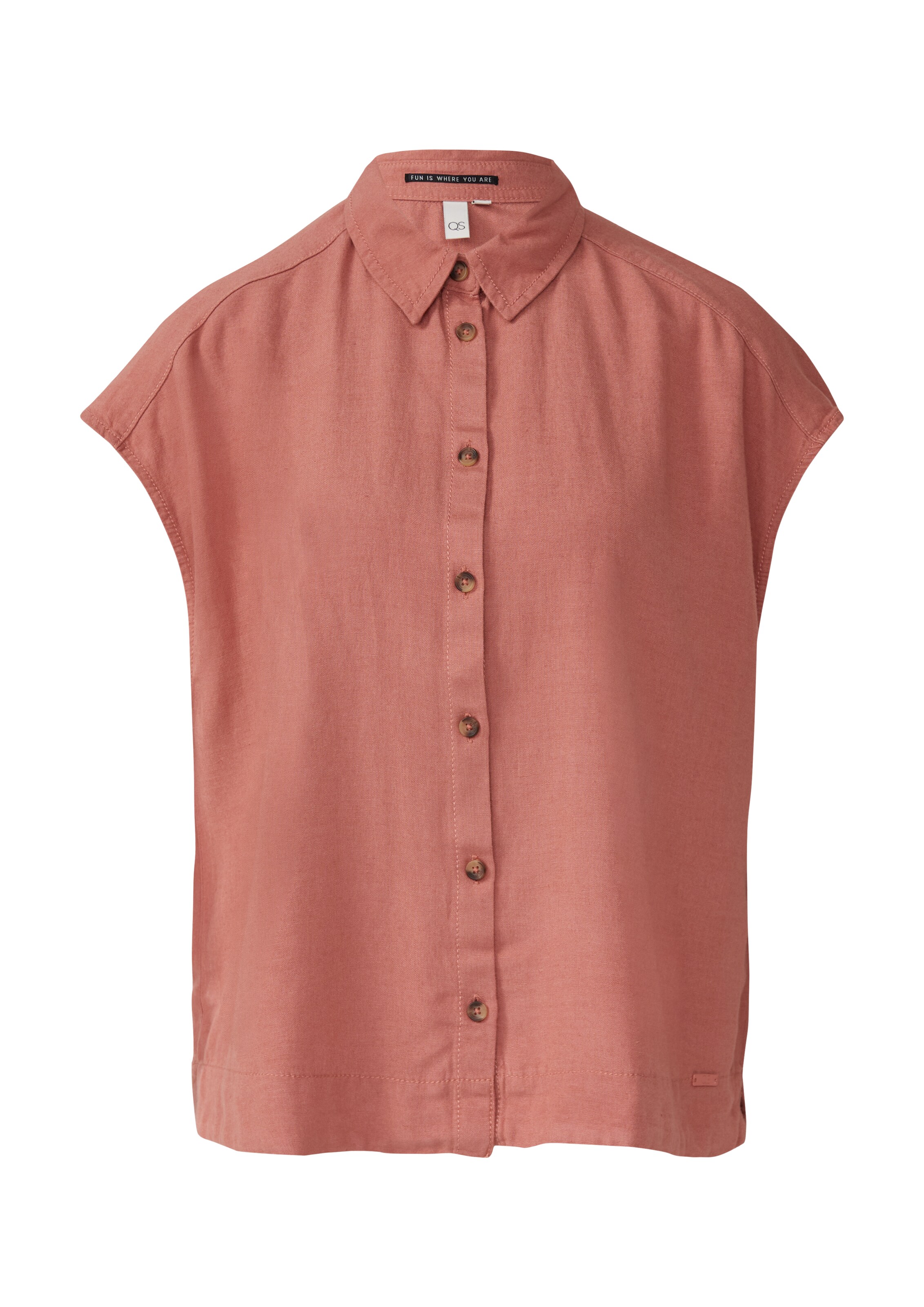 QS Blouse in Oranje: voorkant