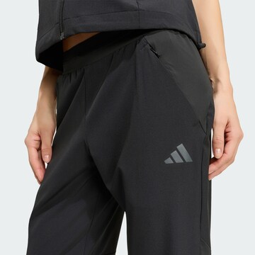 ADIDAS PERFORMANCE Tapered Workout Pants 'Tech Intensity' in Black