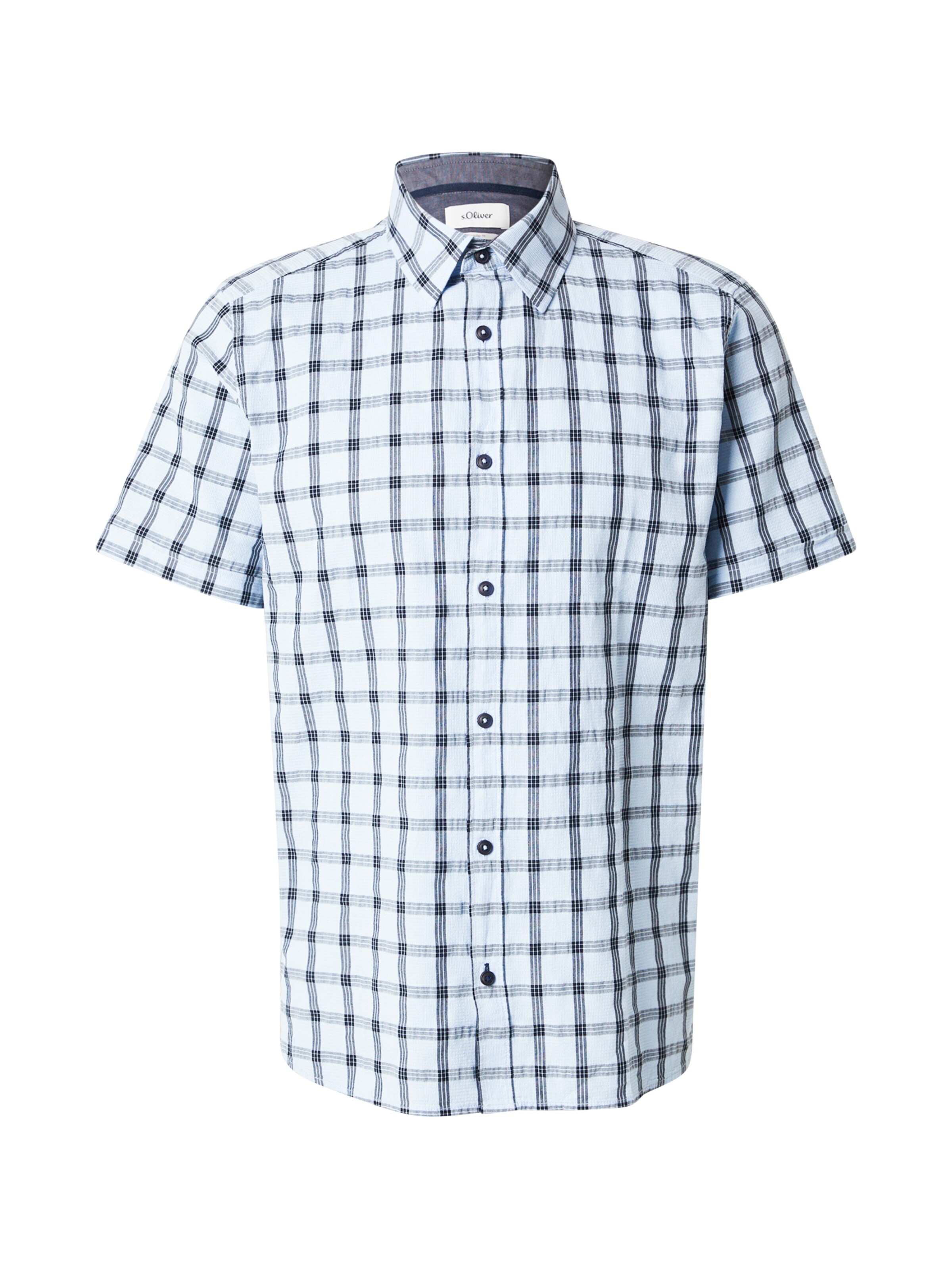 s.Oliver Rovný strih Košeľa - Modrá: predná strana