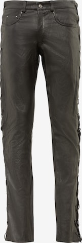 RICANO Hose 'Cow Waxy' in Schwarz: Vorderseite