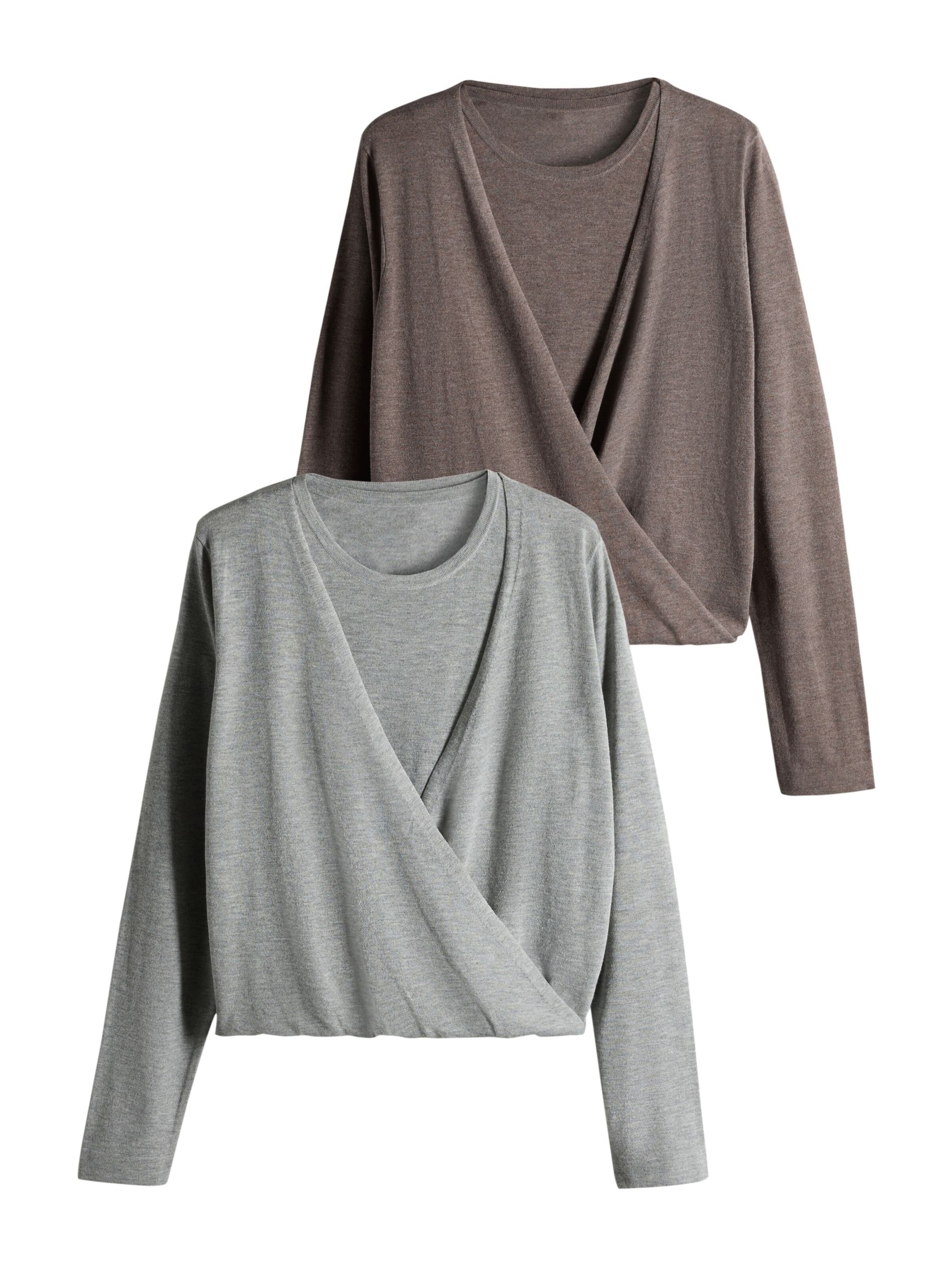 Pull-over The Set en marron : devant