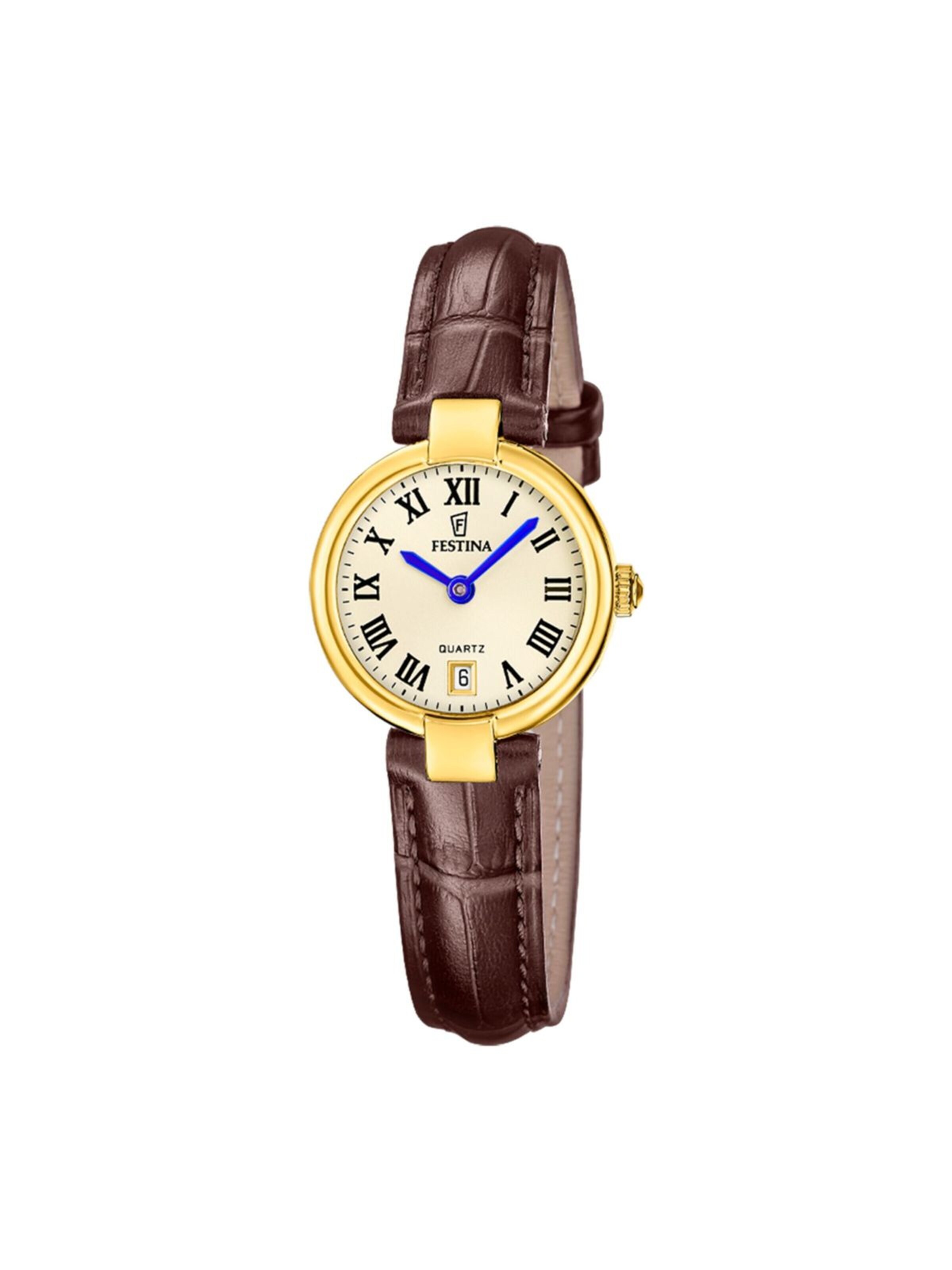 FESTINA Analoog horloge 'Date watch Mademoiselle' in Goud: voorkant