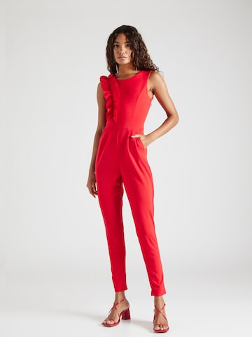 WAL G. Jumpsuit 'HANI' in Rood: voorkant