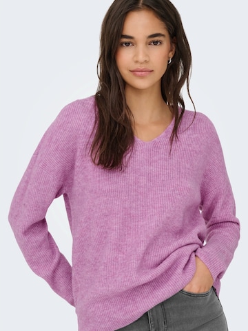 ONLY - Pullover 'ONLCAMILLA' em roxo