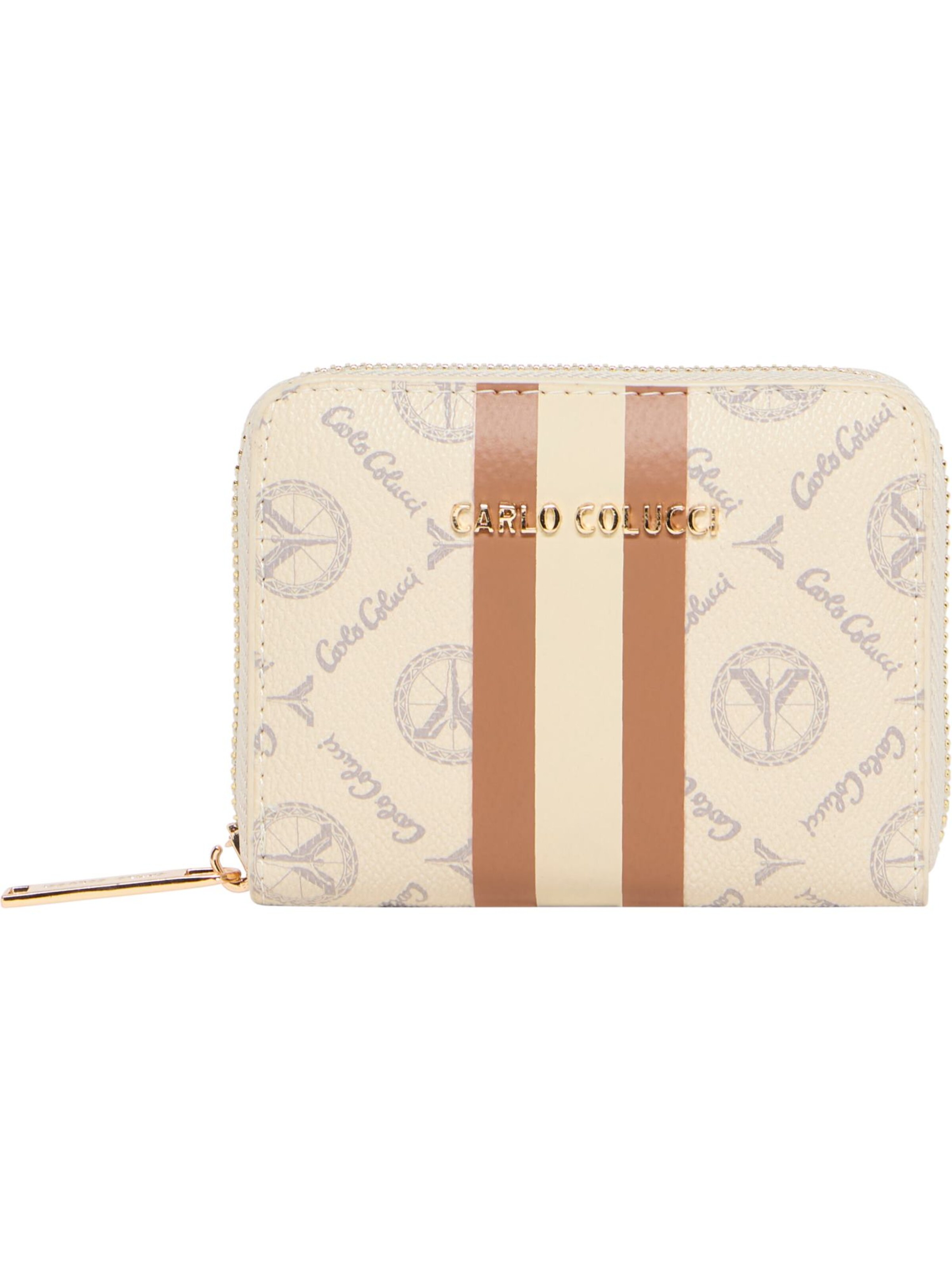 Carlo Colucci Geldbörse 'Elma' in Weiß: Vorderseite