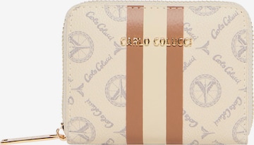 Carlo Colucci Geldbörse 'Elma' in Weiß: Vorderseite