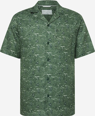 CRAGHOPPERS - Ajuste regular Camisa funcional en verde: frente