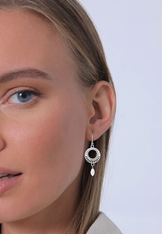 Boucles d'oreilles ELLI PREMIUM en argent : devant