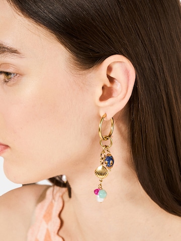 NALì Earrings in Gold: front