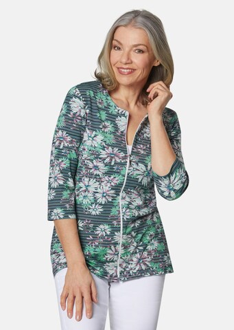 Goldner Sweatjacke in Grün: Vorderseite