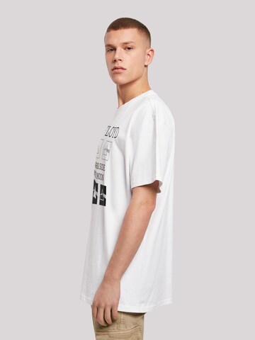 T-Shirt 'Pink Floyd' F4NT4STIC en blanc