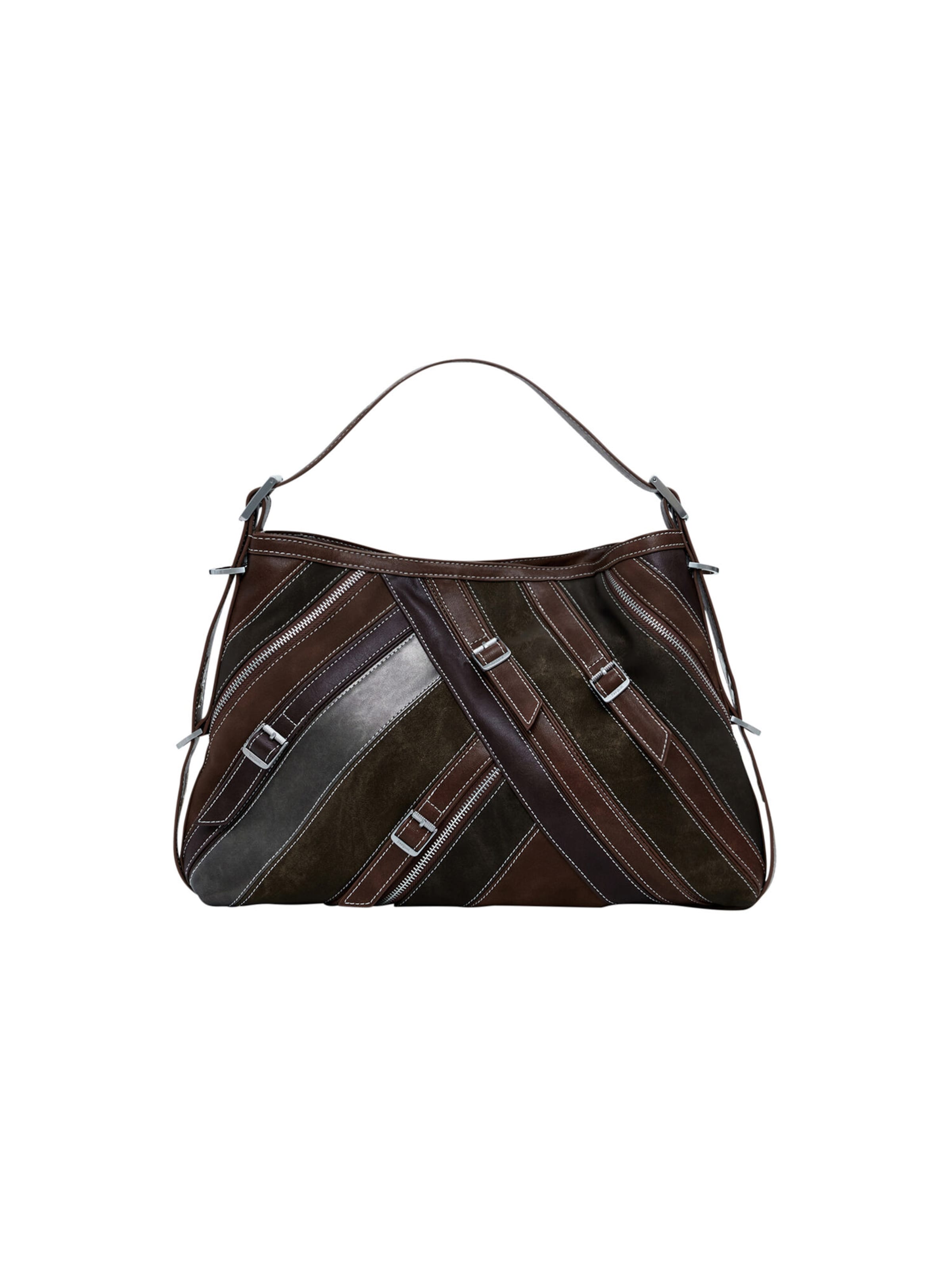 Desigual Shoulder bag in Brown: front