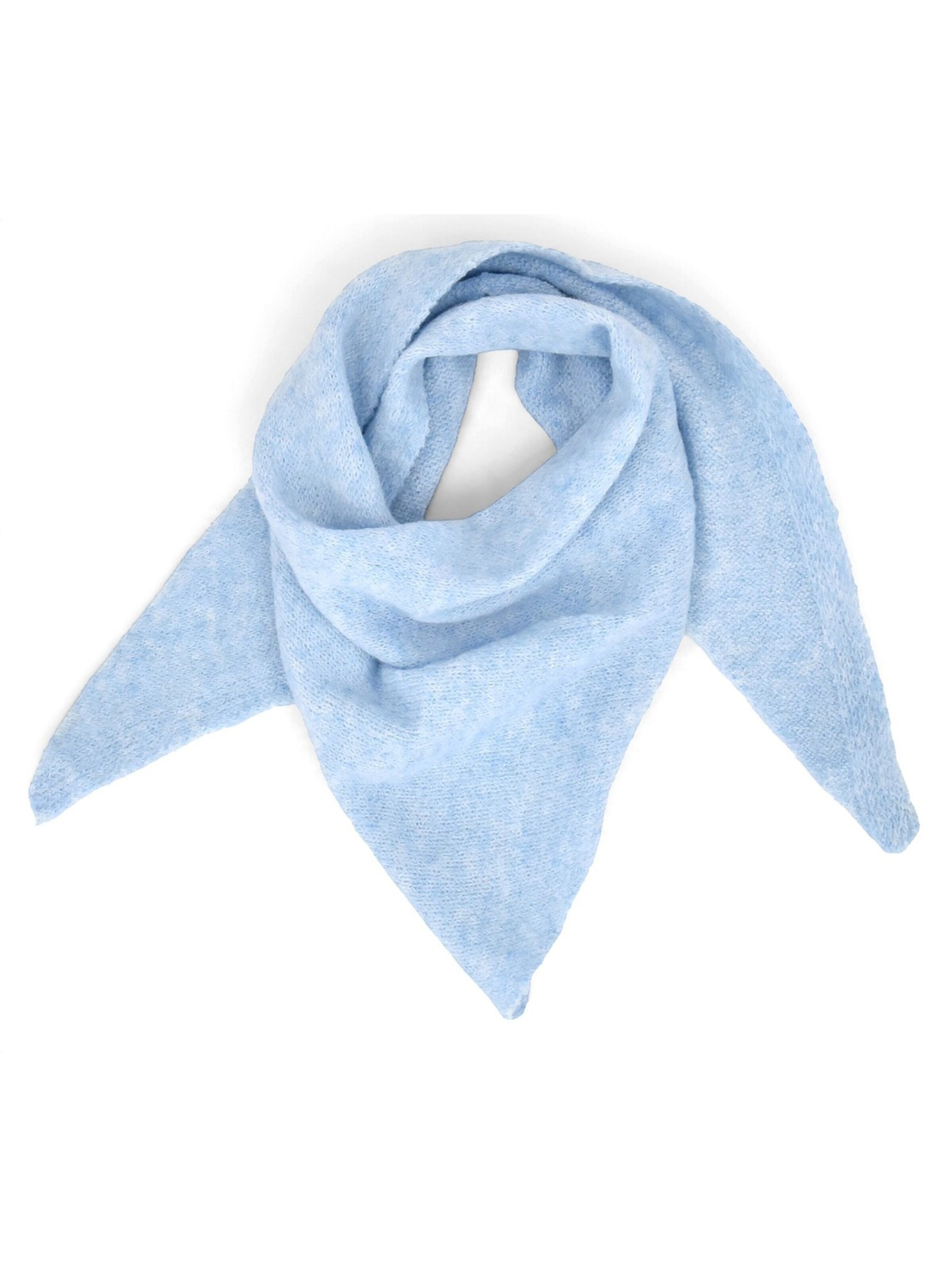 styleBREAKER Wrap 'Kleines Strick Dreieckstuch im Sophie Scarf Stil' in Blue: front