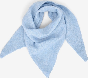 styleBREAKER Wrap 'Kleines Strick Dreieckstuch im Sophie Scarf Stil' in Blue: front