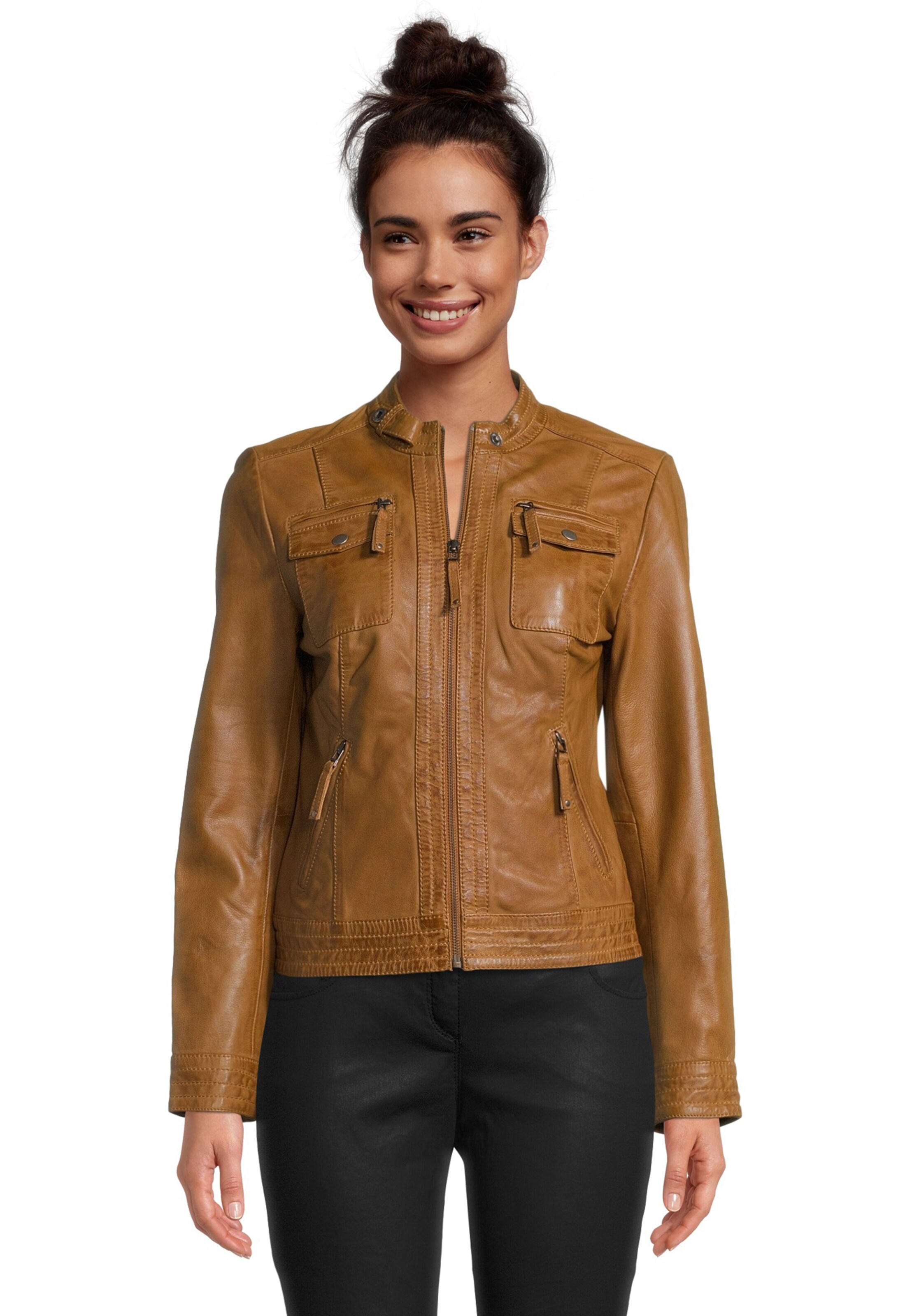 7ELEVEN Übergangsjacke 'Cannes' in Braun: Vorderseite