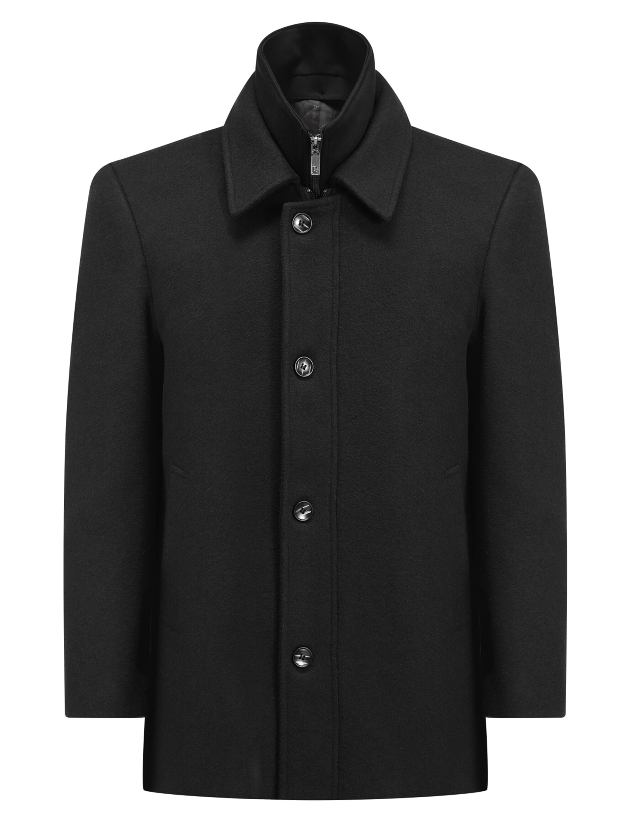 ALLTHEMEN Wintermantel 'Raureif'‌ in Schwarz