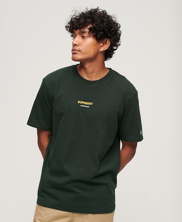 T-Shirt Superdry en vert : devant