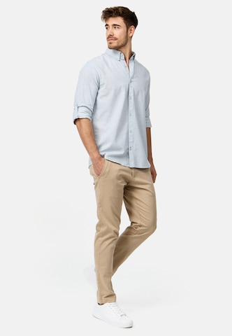INDICODE JEANS Regular fit Overhemd 'Bran' in Blauw