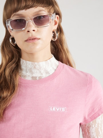 LEVI'S ® Тениска 'Graphic Authentic Tshirt' в розово