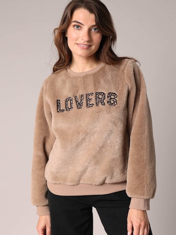 Sweat-shirt 'KYLERA' Deeluxe en beige