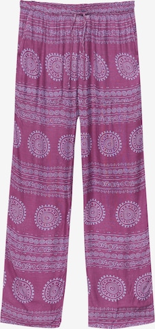 Pull&Bear Spodnie w kolorze fioletowy: przód