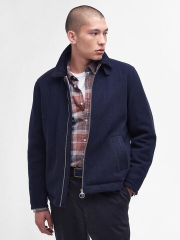 Barbour Tussenjas 'Foulton' in Blauw: voorkant