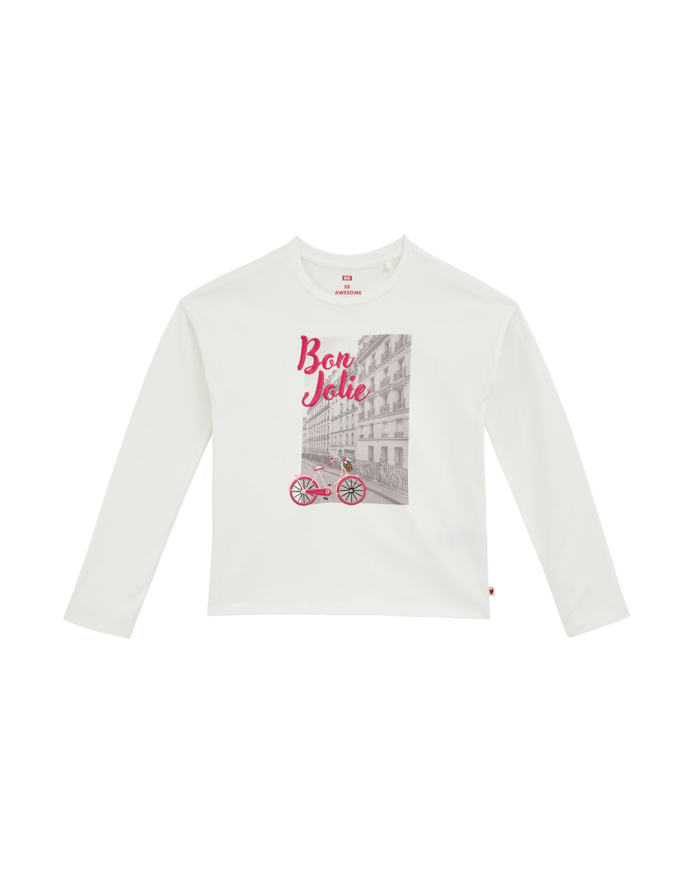 T-Shirt WE Fashion en blanc : devant