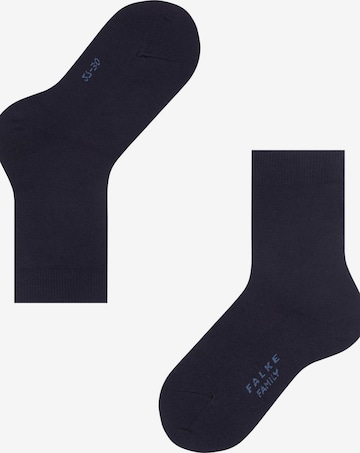 FALKE Socks 'Family' in Blue: front