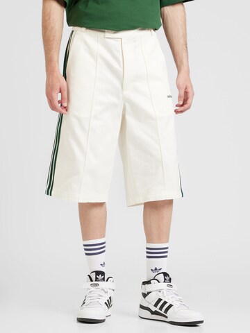 ADIDAS ORIGINALS - Loosefit Calças '80s' em branco: frente
