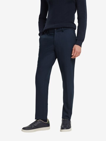 Regular Pantalon à plis ESPRIT en bleu