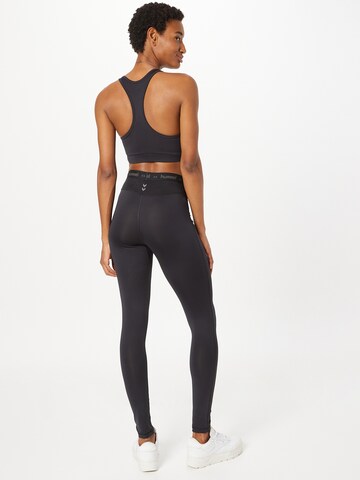 Hummel Skinny Sporthose in Schwarz