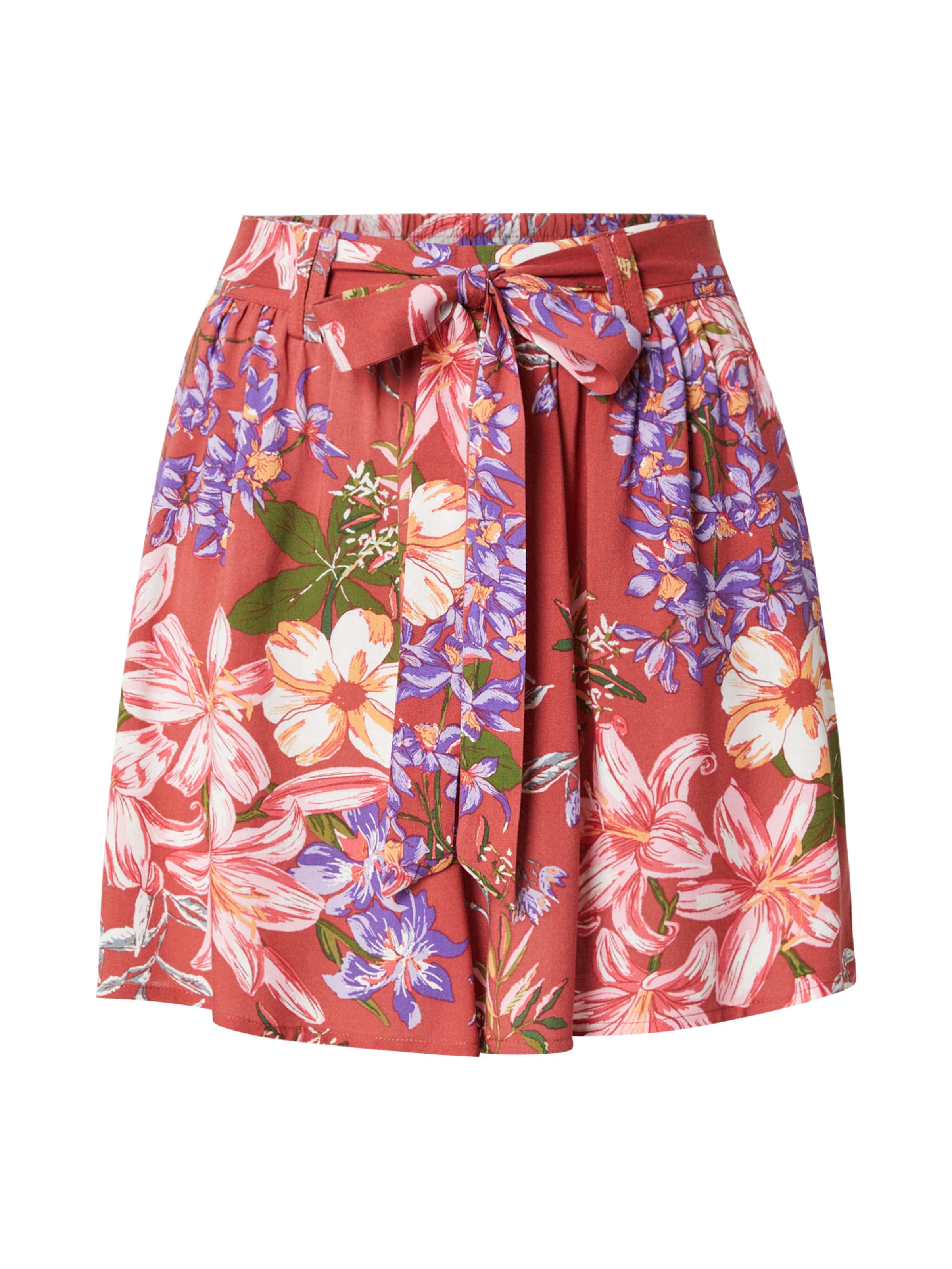 ONLY Široký strih Plisované nohavice 'ONLNOVA' - Červená: predná strana