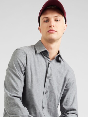 s.Oliver Regular fit Button Up Shirt in Grey