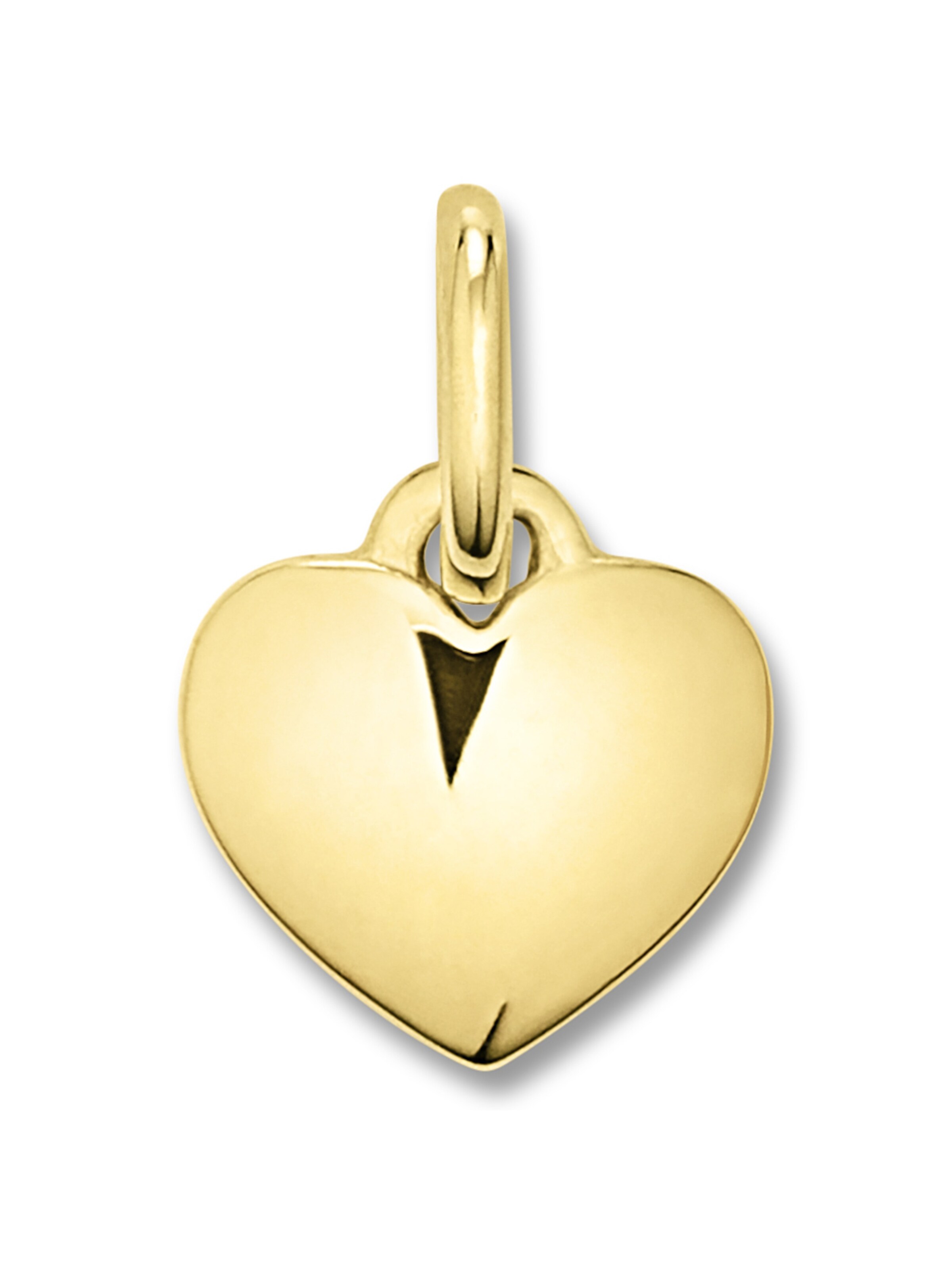 ONE ELEMENT Anhänger 'Herz' in Gold: Vorderseite