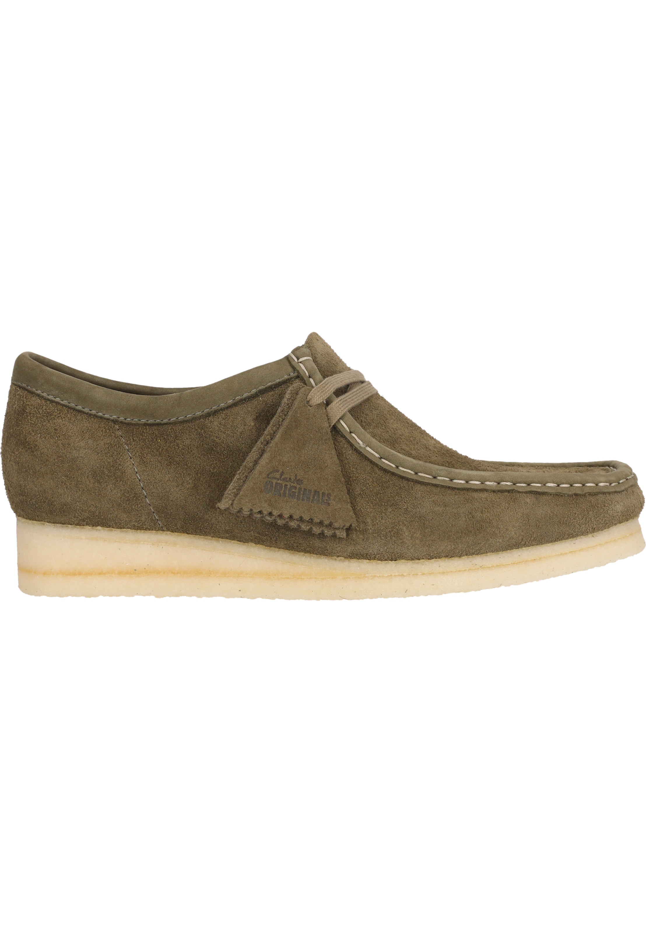 CLARKS Schnürschuhe 'Wallabee' in Grün