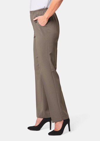 Regular Pantalon à plis Goldner en beige