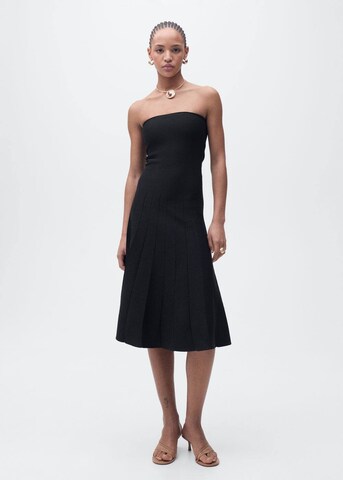 MANGO Knitted dress 'Sisi' in Black: front