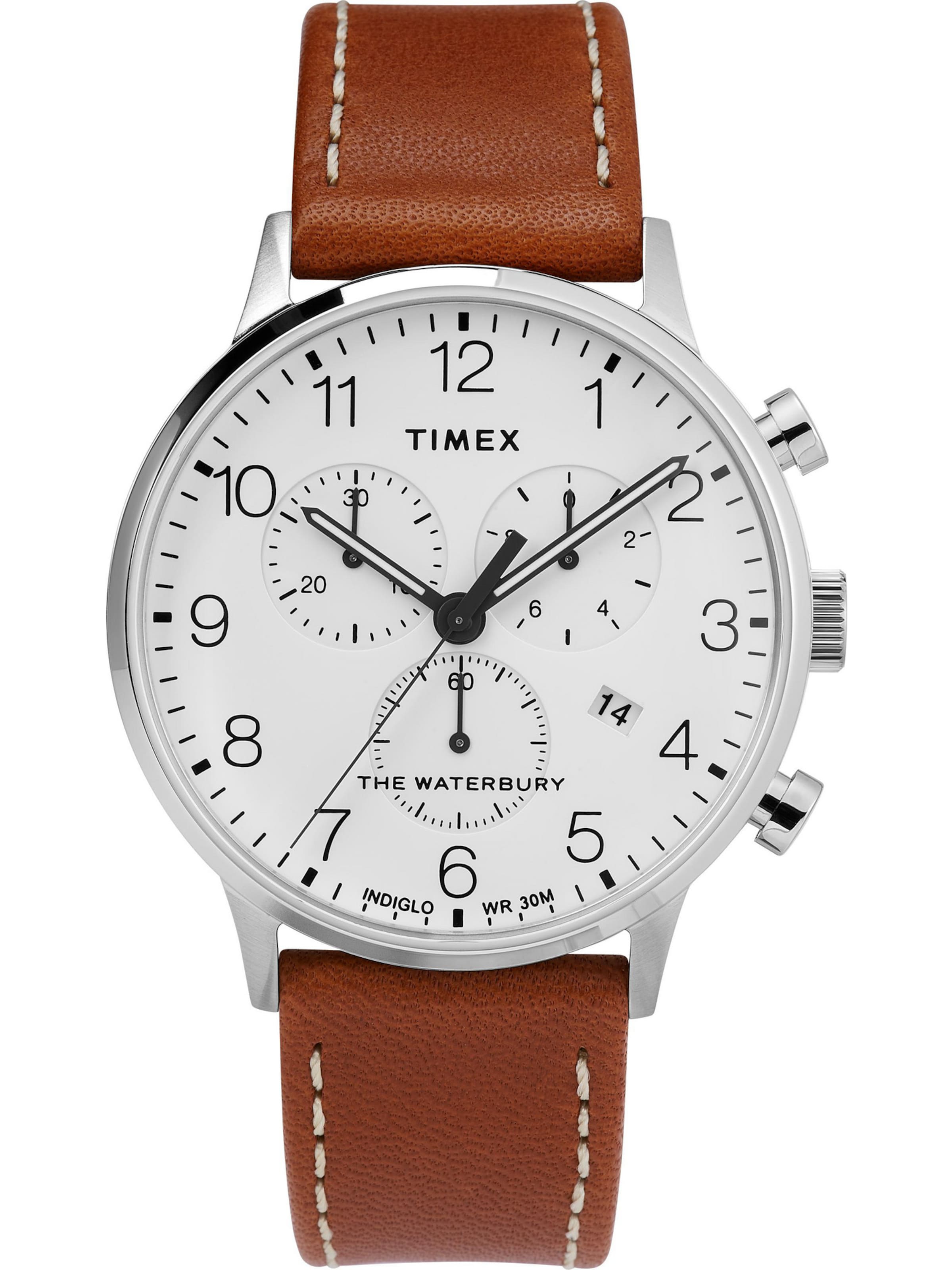 TIMEX Analog watch 'Waterbury Heritage' in Brown: front