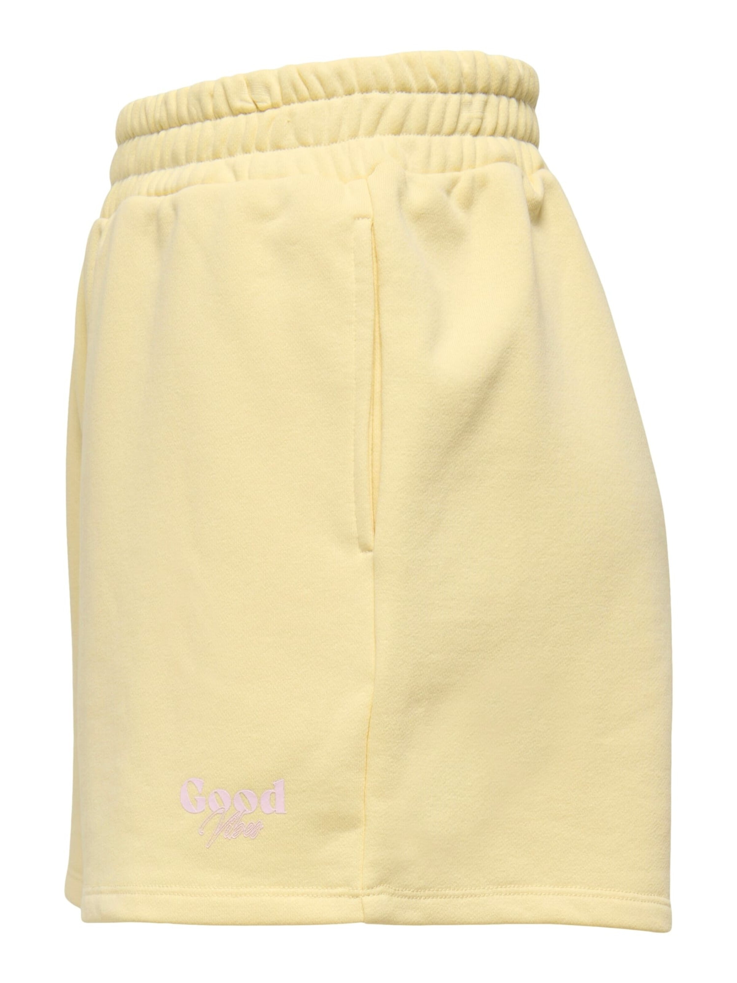 ONLY Baggy Broek 'Cora' in Geel
