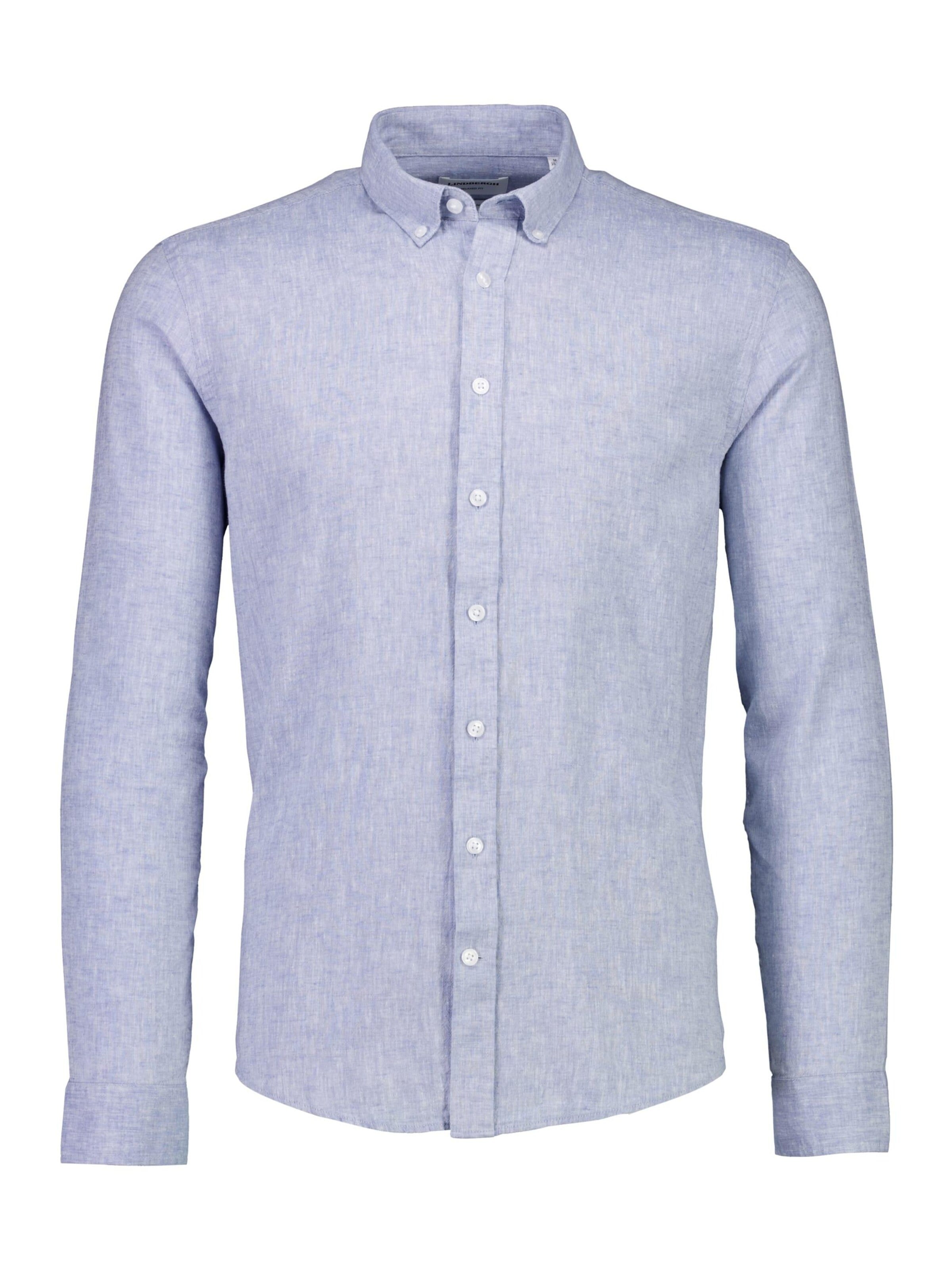 Coupe regular Chemise Lindbergh en bleu : devant