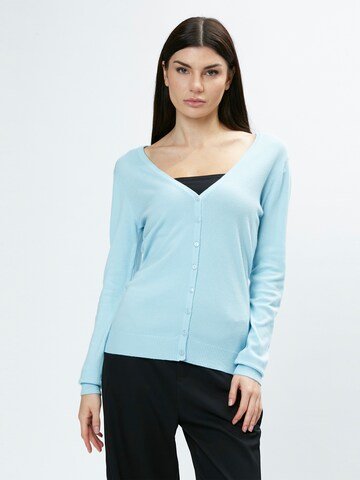 Cardigan Influencer en bleu : devant